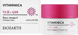 Крем для обличчя Bioearth Vitaminica Vit E + Q10 50 мл - мініатюра 2