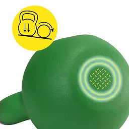 Гиря металева Cornix 20 кг з вініловим покриттям XR-0439 Green/Black - мініатюра 4