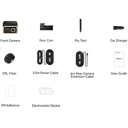 Відеореєстратор DDPAI Dashcam Z90 + камера заднього виду - мініатюра 7