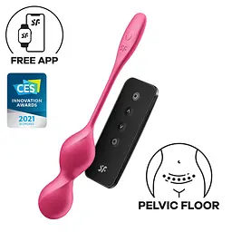 Вагінальні кульки Satisfyer Love Birds 2, 22.2 см, рожевий - мініатюра 4