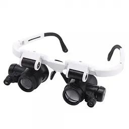 Лупа-очки бінокулярна Magnifier 9892H-3 монтажні окуляри - мініатюра 6