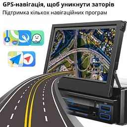 Автомагнітола Android з GPS модулем 1 Din з виїзним екраном 7 дюймів - мініатюра 11