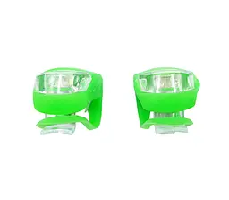 Мигалка LED біле та червоне світло силіконовий салатовий корпус жабка (G0001557)