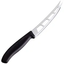 Кухонний ніж Victorinox SwissClassic Butter&Cheese лезо 13см хвил. з чорн. ручкою (блістер) - мініатюра 3