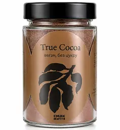 True какао [ Какао з молоком ] без цукру Смак Життя 180 г (11764-180)