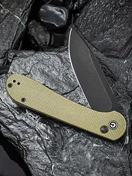 Ніж складаний туристичний Civivi Elementum Pocket, (8.9 см) 14C28N/Micarta оливковий - мініатюра 4