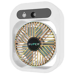 Настільний вентилятор Q8 з водяним охолодженням 1200 mAh White