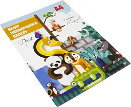 Папір кольор. A4 7арк. "Кольоровий дует" №1185/Тетрада(50) - мініатюра 2