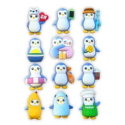 Фігурка-сюрприз COOL THINGS серії "Pudgy Penguins" - ПРИГОДИ ПІНГВІНА ПАКСА - мініатюра 2