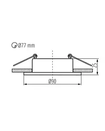 Точковий світильник Kanlux 37250 Feline DSO GX5.3/GU10 1x10W IP20 Bk - мініатюра 4