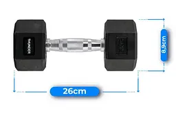Гантель шестигранна Thunder 5 кг (HEXAGONAL-DUMBBELLS-5KG) - мініатюра 4