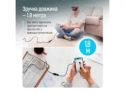 Кабель ColorWay USB2.0 AM/AF 1.8м Black (CW-CBUF076-BK) - мініатюра 9