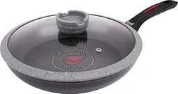 Сковорода універсальна Krauff Smart Fry з кришкою 28 см чорна 25-45-180 - мініатюра 2