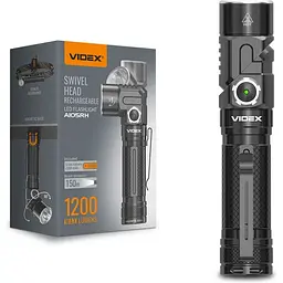 Портативний світлодіодний ліхтарик Videx VLF-A105RH 1200 Lm 5000 K (VLF-A105RH) - мініатюра 2