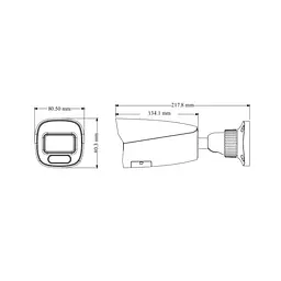 IP-відеокамера 6Mp TVT TD-9462E4-PA(D/AZ/PE/AW3) White f=2.7-13.5mm, ІЧ+LED-підсвічування, з мікрофоном (77-00401) - мініатюра 2