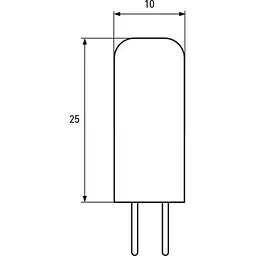 Лампочка Eurolamp LED силикон G4 2W 4000K 12V (LED-G4-0240(12)) - мініатюра 3