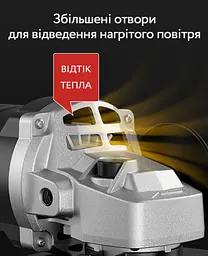 Акумуляторна болгарка 48v 2 АКБ велика, кутова шліфувальна машина з дисками в наборі 4 шт. - мініатюра 17