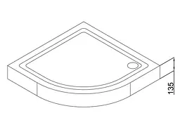 Піддон Dusel D202 100x100x13,5, Білий - мініатюра 3