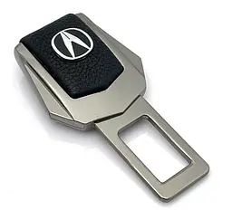 Заглушка ремня безпеки з логотипом Acura Темний хром 1 шт