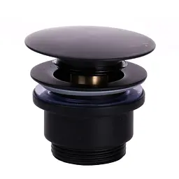 Донний клапан Topaz TK-15A-BL (Click-clack), Чорний матовий