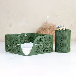 Дерев'яна серветниця VANZA MONSTERA BOX - мініатюра 4