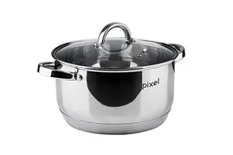 Каструля Pixel Kehl, зі скляною кришкою, 20 см, 3,15 л (PX-2000-20) - мініатюра 2