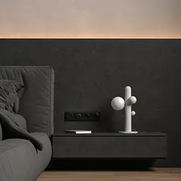 Настільна лампа Babich Studio Lunar T - Black (RAL 9005) - мініатюра 7
