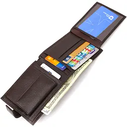 Чоловічий шкіряний гаманець Canpellini 12.2х9.5х2 см acs0025583 - мініатюра 5