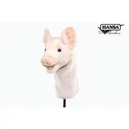 М'яка іграшка-чохол Hansa для гольфу Поросятко (корисний) висота 25 см (8339) - мініатюра 2