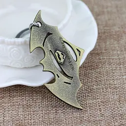 Брелок Бетмен Супермен Batman Superman кінологотип BS10.071 bl - мініатюра 3