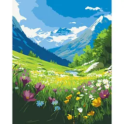 Картина за номерами "Альпійська весна" Art Craft 11075-AC 40х50 см