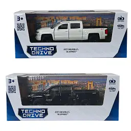 Автомодель - Chevrolet Silverado 2017 (перламутрово-білий, чорний), в асортименті - мініатюра 5