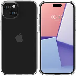 Оригінальний прозорий силіконовий чохол Spigen Liquid Crystal Flex Crystal Clear для iPhone 15 (ACS06481) - мініатюра 11