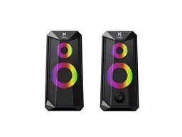 Комп'ютерні колонки Vinga SP-200 LED USB Black - мініатюра 2