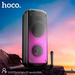 Колонка бездротова — караоке Hoco DS53 Flame light BT speaker DS53 2*40W (120W Max) з 2 мікрофонами - мініатюра 8