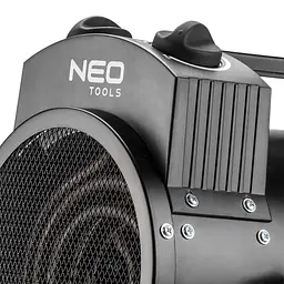 Теплова гармата Neo Tools електрична, 2кВт, 50м кв, 330м куб/год, нагрів. елемент - нерж. сталь, IPX4, чорний - мініатюра 5