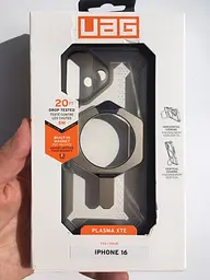 Чохол протиударний UAG Plasma XTE MagSafe для iPhone 16 (6.1") Ash/Titanium 1144761F3136 - мініатюра 2