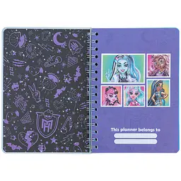 Щоденник шкільний Kite Monster High на спіралі тверда обкладинка (MH25-438) - мініатюра 2