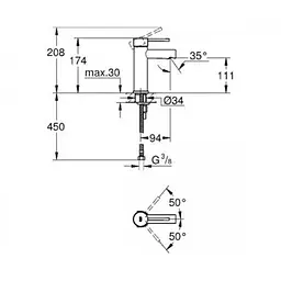 Змішувач для раковини Grohe Essence New 34294001, Хром - мініатюра 2