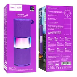 Bluetooth Колонка Hoco HC29 Halo sports Purple - мініатюра 3
