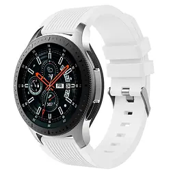 Силіконовий ремінець Watchbands Galaxy до Samsung Galaxy Watch 3 45mm SM-R840NZKASEK - білий (WB001GALAXYWHITE5) - мініатюра 2