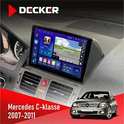 Штатна магнітола Mercedes-Benz C-Class (W204) 2007-2011 Decker D9-005 4x64, DSP, 360, 4G, 2k Decker (НФ-00003702)