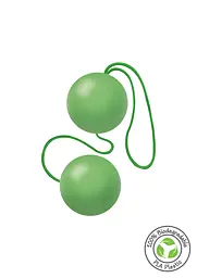 Вагінальні кульки Fuck Green Sphere Balls, 3.2 см, зелений - мініатюра 2