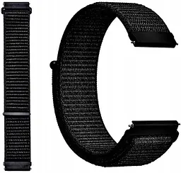Ремінець нейлоновий на липучці BeWatch для Samsung Galaxy Watch 4/5/6 Black (101139.4UW) - мініатюра 3