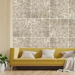 Декоративна плита ПВХ Sticker Wall SW-00001619 Кремовий мармур 600х600х3мм - мініатюра 2