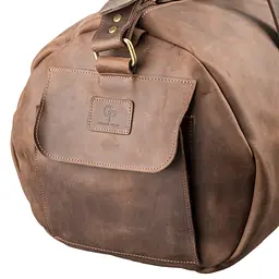 Шкіряна дорожня сумка GRANDE PELLE 55х31х24 см sum0012558 - мініатюра 5