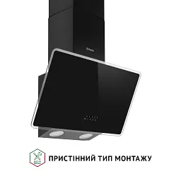 Витяжка декоративна похила Perfelli VICCO 5HM NERO - мініатюра 2