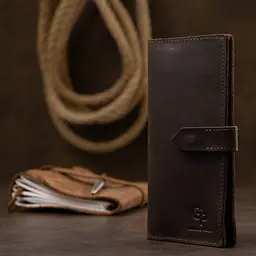 Чоловіче шкіряне портмоне GRANDE PELLE 9х18х1 см acs0018640 - мініатюра 6