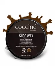 Крем-віск для шкіри Coccine Shoe Wax, 40 г, коричневий