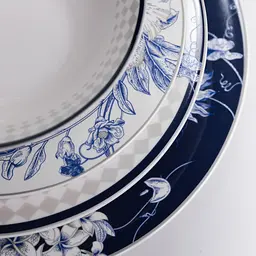 Столовий фарфоровий сервіз на 6 персон Blossom Blue Yiwu HP-7-713N - мініатюра 9